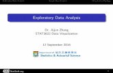 Dr. Aijun Zhang STAT3622 Data Visualization 12 September 2016 · STAT3622 Data Visualization 12 September 2016 StatSoft.org 1. Exploratory Data AnalysisSimple Base GraphicsUsing Lattice