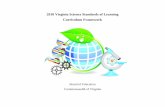 2018 Virginia Science Standards of Learning Curriculum Framework · 2019-10-24 · 2018 Virginia Science Standards of Learning Curriculum Framework Scientific & Engineering Practices