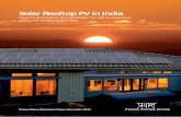 Solar Rooftop PV in India - WordPress.com · Solar Rooftop PV in India Need to prioritize in-situ generation for self consumption ... creating avenues for low-cost financing, and