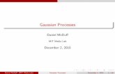 Gaussian Processes - Massachusetts Institute of Technology · MATLAB code to accompany. Information Theory, Inference, and Learning Algorithms - D. Mackay. ... Regression Learning