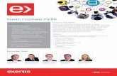 Exertis Corporate Profile · Exertis Corporate Profile Company Description Exertis is one of Europe’s largest and fastest growing technology distribution and specialist service
