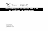 Operating model for APVMA functions in Armidale · 2018-01-05 · 3 Business function Operating model and capability development functions located in Armidale. Compliance and Monitoring