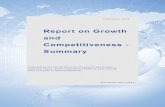 Report on Growth and Competitiveness - Summary · 2018-10-08 · Denmark has a high level of prosperity. However, since the mid-1990s, growth in productivity in Denmark has been relatively