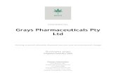 CONFIDENTIAL Ltd Grays Pharmaceuticals Pty · Grays Pharmaceuticals Pty Ltd CONFIDENTIAL - DO NOT DISSEMINATE. This business plan contains confidential, trade-secret 2 information