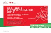 ISC HIGH PERFORMANCE 2019 · organizations and users in HPC, storage, networking, AI/machine learning, big data and cloud computing. PROGRAM FOCUS The conference will cover a multitude