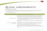 Chapter 6 Soil Amendments - British Columbia · 2016-02-25 · receiving soil, water, air or habitat environment. Pertinent environmental subjects related to soil amendments are listed