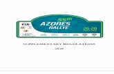 SUPPLEMENTARY REGULATIONS 2020 · ERC drivers & Teams photoshoot (gr. B) on ERC promotor invitation Portas do Mar * ... 18:30 Autograph Session - FIA, ERC Portas do Mar 19:07 RALLY