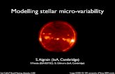 Modelling stellar micro-variabilitycorot/ubatuba/contributions/AI... · 2005-11-04 · 2nd CoRoT Brasil Meeting, Ubatuba, 11/05 SIMLC: a stochastic micro-variability simulator (Aigrain,