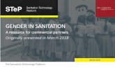 GENDER IN SANITATION · The Bill and Melinda Gates Foundation (BMGF) supports the development of novel ... 4 Overview of gender and sanitation 11 Gender vocabulary 101 13 Gender influences