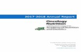 2017-2018 Annual Report - Amazon Web Servicesdpgstorage-prd.s3.amazonaws.com/ondpg/documents/10b804e2699… · 2017-2018 Annual Report Oncology Nutrition Dietetic Practice Group Academy