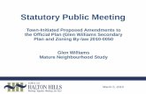 Town-Initiated Proposed Amendments to the Official Plan ... · Town-Initiated Proposed Amendments to the Official Plan (Glen Williams Secondary Plan and Zoning By-law 2010-0050 .