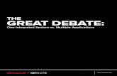 THE GREAT DEBATE - NetSuite · core duties. Important processes such as order processing, invoicing, expense approvals and fulfillment, can take a lot longer to get completed if too