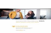 Corporate Residency MBA - Dalhousie University · 4 Corporate Residency MBA 5 Rowe School of Business dal mba.ca More options than you think At the Rowe School of Business, “all