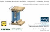 Highly insulating Residential Windows Using Smart ...shading devices but without any sensors or energy optimized control algorithms. A highly insulating, dynamic window that is reliably