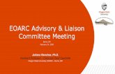 EOARC Advisory & Liaison Committee Meeting · greater than the current NRC (2016) recommendations for mature cattle. Further, calves supplemented at NRC (2016) recommended levels