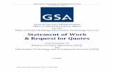 Statement of Work & Request for QuotesInformation Technology and Development Services GSA Schedule 70 BPA . GSA Solicitation Number: PGE-17-ITDS-001 GSAM 552.219-71 Notice to Offerors