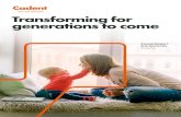 Cadent Transforming for generations to come · Strategic report Governance Financial statements A Cadent Annual Report and Accounts 2018/19 01 Caden t Annual Report and Accounts 2018/19