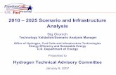 2010 - 2025 Scenario and Infrastructure Analysis · 2010 – 2025 Scenario and Infrastructure Analysis Sig Gronich Technology Validation/Scenario Analysis Manager Office of Hydrogen,