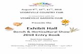 Exhibit Hall - Vegreville Agricultural Society · 2018-06-07 · 423 A Grandparent and Grandchild project. (I.e. woodworking, sewing) 424 Frame, any material, can be bought or handmade.