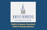 Pediatric Emergency Department COVID-19 Testing Preparation Pediatric Emergency Department COVID-19