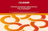 Initial Teacher Education for Inclusion - NCSE › wp-content › uploads › 2018 › 09 › NCSE... · Initial Teacher Education for Inclusion – Phase 1 and 2 Final Report –