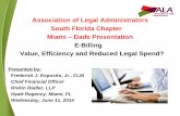 Association of Legal Administrators - Wild Apricot · Legal Department E-Billing: Work The Data Legal Industry Focus •Evolving Client-Law Firm Relationships •Alternative Fee Arrangements