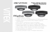 Alpha Mega Series Vandal Resistant Dome Cameras · • IP68 Waterproof Rated • 12VDC/24VAC Dual Voltage Operation Alpha Mega Series Vandal Resistant Dome Cameras. 1 ... shutter