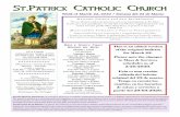 Week of March 22, 2020 / Semana del 22 de Marzo · 22-03-2020  · Week of March 22, 2020 / Semana del 22 de Marzo Parish Mission Statement: St. Patrick’s Church is a Catholic,