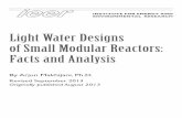Light Water Designs of Small Modular Reactors: Facts and ... · The four SMR designs are all pressurized water reactors (PWRs) (see box on page 3). All of these designs are proposed