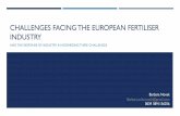 Challenges facing the European fertilizer industry · 2018-04-23 · Many advantages to support the industry Accommodates a wider range of fertilizers Easy registering of innovative