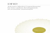 Advance Market Commitments for low-carbon development: an economic assessment … · 2016-08-02 · DFID Advance market commitments for low-carbon development iv of how and where