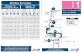 Sunday Schedule Print (Two-Sided) & Fold Here for Brochure ... Around... · Print (Two-Sided) & Fold Here for Brochure Times are approximate. Riders should arrive at the bus stop