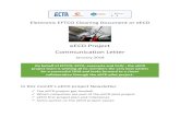 eECD Project Communication Letter - ECTA - Home Project... · The eECD project got funded! Which companies are part of the eECD pilot project eECD first project plan and milestones