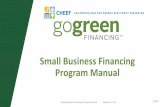 Small Business Financing Program Manual · 2019-06-20 · Small Business Financing Program Manual Version 6.14.19 Page 2. Small Business Financing Program Manual Contractor Section