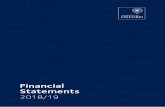 Financial Statements - University of Oxford...Financial Statements 2018/19 University of Oxford2018/19 | 3 Finacl Sntci Income Operating Cash Flow Comprehensive Income Capital Expenditure