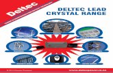 DELTEC LEAD CRYSTAL RANGE - Solar Power · The tests on the Lead crystal batteries started in March 2010 and have exceeded all expectations. The batteries are still in operation on