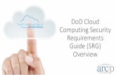 DoD Cloud Computing Security Requirements Guide (SRG) Overview · •Released 12 January 2015 – ... General - SRG Overview •SRG release details mission data risk associated with