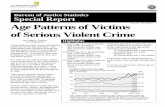 Age Patterns of Victims of Serious Violent Crime · 2010-05-06 · age of violent crime victims is almost 11 years below the average age of the whole population, because of the over-representation