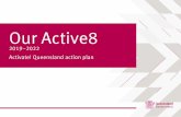 Queensland Sport and Recreation Strategy Action Plan 2019-2022 · 4 • Our Active8 2019—2022 1.01 Provide a range of support, including FairPlay and FairPlay+ subsidies, to reduce