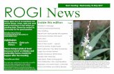 ROGI News - rogi.com.au News May 2017.pdf · ROGI News Next meeting: Wednesday 10 May 2017 Inside this edition Page President’s message 2 Coming events/Membership 3 May meeting