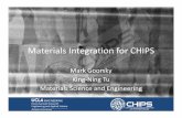 Materials Integration for CHIPS€¦ · Interconnects and packaging, quantum wires, heterogeneous materials integration, graphene, nanodots, dielectrics, nanomagnetic materials, polymer