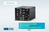 RUGGEDCOM RX1400 - Video, Data & Voice Solutions · 2018-05-02 · RUGGEDCOM RX1400 + WLAN RUGGEDCOM RX1400 + WLAN The RUGGEDCOM RX1400 provides redundant connection of end devices