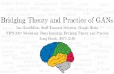 MedGAN CGAN b-GAN ﬀ LAPGAN MPM-GAN …2017/12/09  · NIPS 2017 Workshop: Deep Learning: Bridging Theory and Practice Long Beach, 2017-12-09 Bridging Theory and Practice of GANs