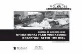 SCHOOLS AS NUTRITION HUBS OPERATIONAL PLAN WORKBOOK BREAKFAST AFTER … · 2018-04-05 · 2018 ii | Operational Plan orkbook: Breakfast After the Bell 1 Schools As Nutrition Hubs: