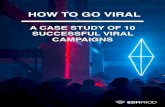 A CASE STUDY OF 10 SUCCESSFUL VIRAL CAMPAIGNS · One Instagram post or tweet catches ﬁre, and within ... The Mannequin Challenge was a viral video trend in 2016 where people remained