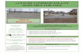 ±1.9 ACRE COMMERCIAL LOT AVAILABLE FOR SALE · DEMOGRAPHIC PROFILE (2016): 3 Mile 5 Mile 10 Mile Population 37,686 56,463 113,920 Households 13,449 20,237 39,629 Median HH Income