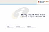 Monthly Corporate Action Tracker - ICICI Directcontent.icicidirect.com/mailimages/IDirect_CorporateActionTracker_Jul19.pdf · Monthly Corporate Action Tracker Dossier of key corporate