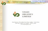 VINATI ORGANICS LIMITED - ACE Analyseraceanalyser.com/Analyst Meet/124200_20090430.pdf · 2013-07-29 · Vinati Organics Limited A company established in 1989 to manufacture specialty