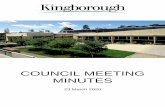 COUNCIL MEETING MINUTES...2020/03/23  · Ordinary Council Meeting Minutes No. 6 23 March 2020 Page 3 benefactors of the previous foreshore/boatshed owner (Mrs JM Barrow). That is