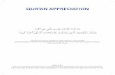 QUR’AN APPRECIATION · Lesson 2 Learning Objectives ... gratitude and appreciation. Al-Hamd–All Praise •The ‘Al’ at the beginning of Al-hamd refers to: Øgeneralisation